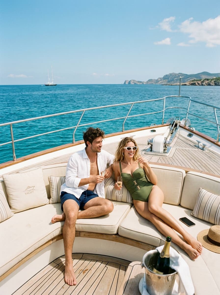 Luxury yacht charter couple experience in Dubai